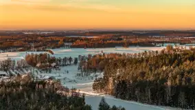 Jezioro Dargin i okolice Nowego Harszu o zachodzie słońca, styczeń 2026 r. - zdjęcie 10