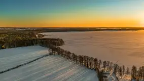 Jezioro Dargin i okolice Nowego Harszu o zachodzie słońca, styczeń 2026 r. - zdjęcie 35