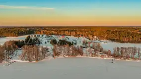 Jezioro Dargin i okolice Nowego Harszu o zachodzie słońca, styczeń 2026 r. - zdjęcie 2