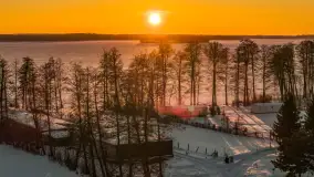 Jezioro Dargin i okolice Nowego Harszu o zachodzie słońca, styczeń 2026 r. - zdjęcie 17