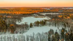 Jezioro Dargin i okolice Nowego Harszu o zachodzie słońca, styczeń 2026 r. - zdjęcie 22