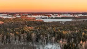 Jezioro Dargin i okolice Nowego Harszu o zachodzie słońca, styczeń 2026 r. - zdjęcie 14