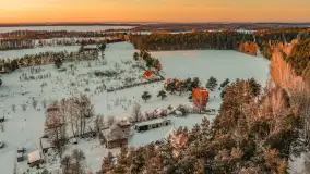 Jezioro Dargin i okolice Nowego Harszu o zachodzie słońca, styczeń 2026 r. - zdjęcie 24