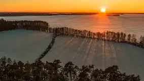 Jezioro Dargin i okolice Nowego Harszu o zachodzie słońca, styczeń 2026 r. - zdjęcie 23