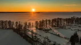 Jezioro Dargin i okolice Nowego Harszu o zachodzie słońca, styczeń 2026 r. - zdjęcie 31