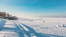 Marina Śniardwy i największe polskie jezioro w zimowej scenerii, styczeń 2026 r. - zdjęcie 23