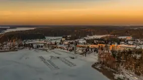 Zachód słońca nad jeziorem Bełdany, luty 2026 r. - zdjęcie 10