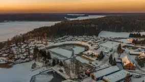 Zachód słońca nad jeziorem Bełdany, luty 2026 r. - zdjęcie 8