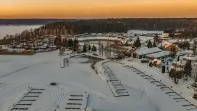 Zachód słońca nad jeziorem Bełdany, luty 2026 r. - zdjęcie 2