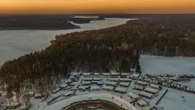 Zachód słońca nad jeziorem Bełdany, luty 2026 r. - zdjęcie 13