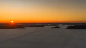 Zachód słońca nad jeziorem Bełdany, luty 2026 r. - zdjęcie 20