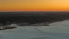 Zachód słońca nad jeziorem Bełdany, luty 2026 r. - zdjęcie 18