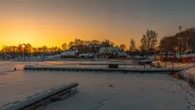 Zachód słońca w Rynie, jezioro Ryńskie, luty 2026 r. - zdjęcie 10