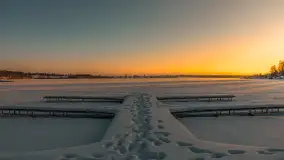 Zachód słońca w Rynie, jezioro Ryńskie, luty 2026 r. - zdjęcie 14