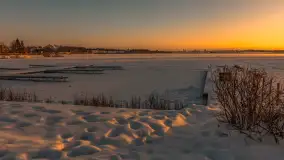 Zachód słońca w Rynie, jezioro Ryńskie, luty 2026 r. - zdjęcie 34