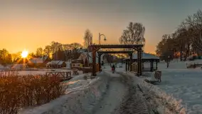 Zachód słońca w Rynie, jezioro Ryńskie, luty 2026 r. - zdjęcie 22