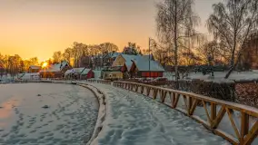 Zachód słońca w Rynie, jezioro Ryńskie, luty 2026 r. - zdjęcie 19