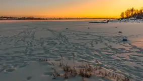 Zachód słońca w Rynie, jezioro Ryńskie, luty 2026 r. - zdjęcie 23