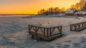 Zachód słońca w Rynie, jezioro Ryńskie, luty 2026 r. - zdjęcie 28