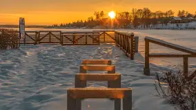 Zachód słońca w Rynie, jezioro Ryńskie, luty 2026 r. - zdjęcie 35