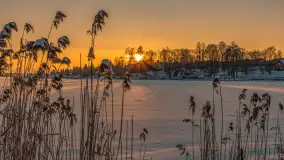 Zachód słońca w Rynie, jezioro Ryńskie, luty 2026 r. - zdjęcie 26