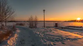Zachód słońca w Rynie, jezioro Ryńskie, luty 2026 r. - zdjęcie 31