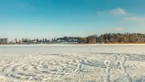 Mazurska zima przy przeprawie promowej, Wierzba, luty 2026 r. - zdjęcie 24