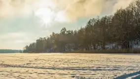 Mazurska zima przy przeprawie promowej, Wierzba, luty 2026 r. - zdjęcie 12