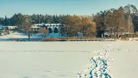 Mazurska zima przy przeprawie promowej, Wierzba, luty 2026 r. - zdjęcie 18