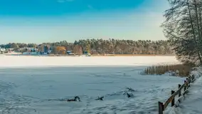 Mazurska zima przy przeprawie promowej, Wierzba, luty 2026 r. - zdjęcie 7