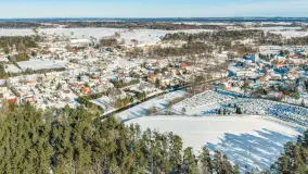 Jezioro Jędzelewo i Stare Juchy z lotu ptaka w zimowej scenerii, luty 2026 r. - zdjęcie 28