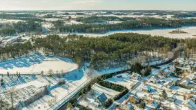 Jezioro Jędzelewo i Stare Juchy z lotu ptaka w zimowej scenerii, luty 2026 r. - zdjęcie 26