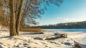 Jezioro Tyrkło, polana Wydra w zimowej odsłonie, luty 2026 r. - zdjęcie 1