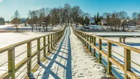 Wydminy i most garbaty w okowach mazurskiej zimy, luty 2026 r. - zdjęcie 15