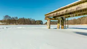 Wydminy i most garbaty w okowach mazurskiej zimy, luty 2026 r. - zdjęcie 25