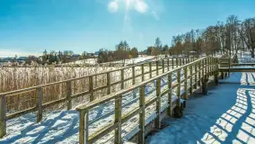 Wydminy i most garbaty w okowach mazurskiej zimy, luty 2026 r. - zdjęcie 17