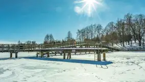 Wydminy i most garbaty w okowach mazurskiej zimy, luty 2026 r. - zdjęcie 34