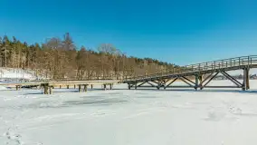 Wydminy i most garbaty w okowach mazurskiej zimy, luty 2026 r. - zdjęcie 27