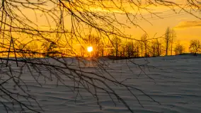 Zachód słońca nad łąkami i polami, okolice Marcinowej Woli - zdjęcie 2