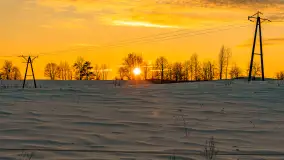 Zachód słońca nad łąkami i polami, okolice Marcinowej Woli - zdjęcie 5