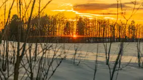 Zachód słońca nad łąkami i polami, okolice Marcinowej Woli - zdjęcie 4