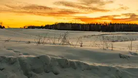 Zachód słońca nad łąkami i polami, okolice Marcinowej Woli - zdjęcie 7