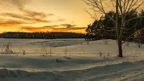 Zachód słońca nad łąkami i polami, okolice Marcinowej Woli - zdjęcie 15