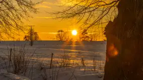 Zachód słońca nad łąkami i polami, okolice Marcinowej Woli - zdjęcie 11