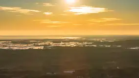 Zimowy wieczór nad jeziorem Tyrkło z drona, luty 2026 r. - zdjęcie 7