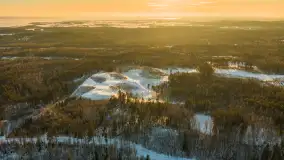 Zimowy wieczór nad jeziorem Tyrkło z drona, luty 2026 r. - zdjęcie 27