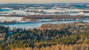 Zimowy wieczór nad jeziorem Tyrkło z drona, luty 2026 r. - zdjęcie 38