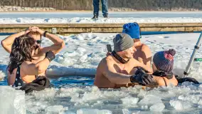 Orzysz i... orzyskie morsy nad jeziorem Orzysz w zimowej scenerii - zdjęcie 38