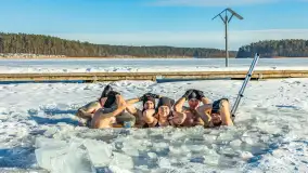 Orzysz i... orzyskie morsy nad jeziorem Orzysz w zimowej scenerii - zdjęcie 32