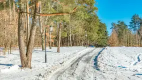 Zimowa wersja plaży w Starych Juchach, jezioro Jędzelewo - zdjęcie 6